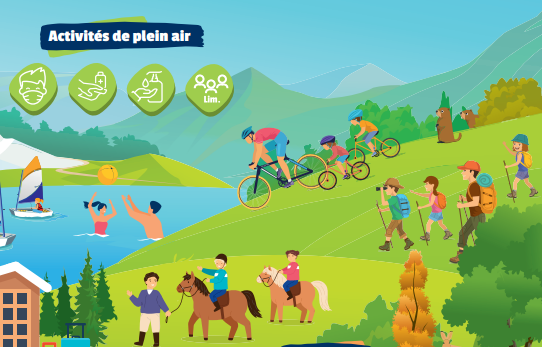 Infographie protocole réassurance activités plein air