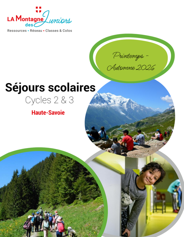 Brochure séjours scolaires Haute-Savoie 2026
