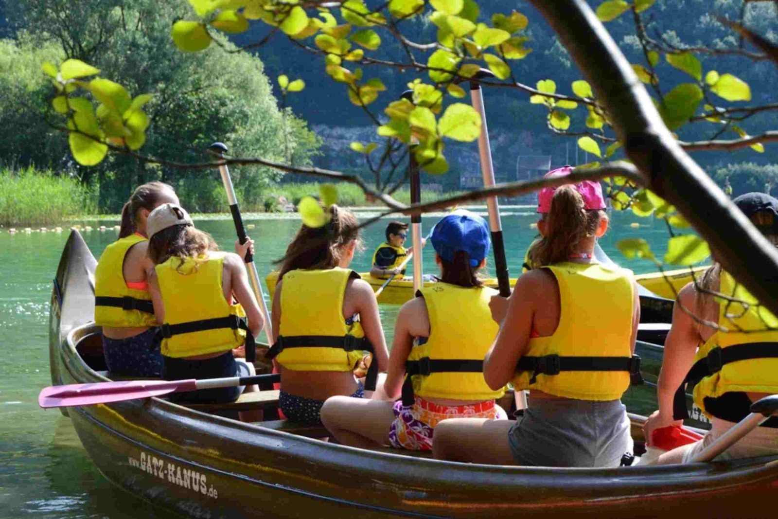 Canoë sur le lac du Bourget