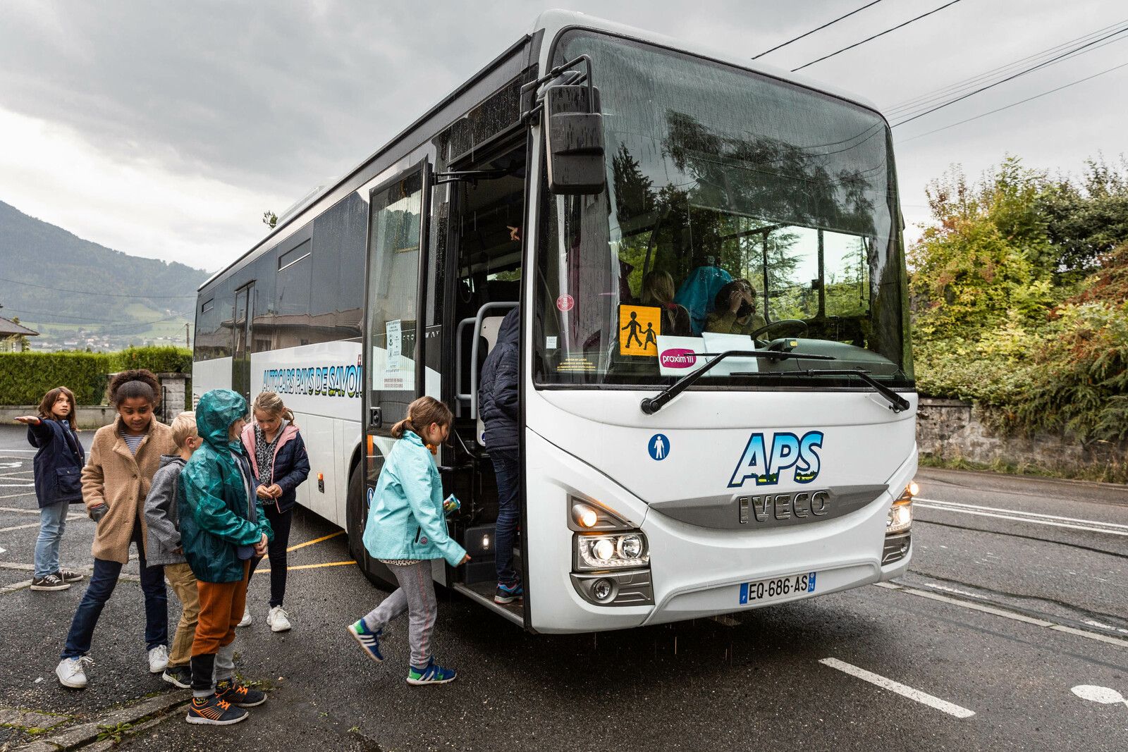 Départ en bus