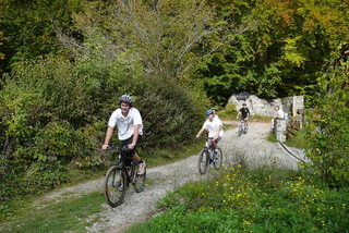 Sortie VTT, groupe d'enfants