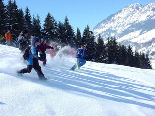 Sortie Raquettes, classe de neige, colonie hiver